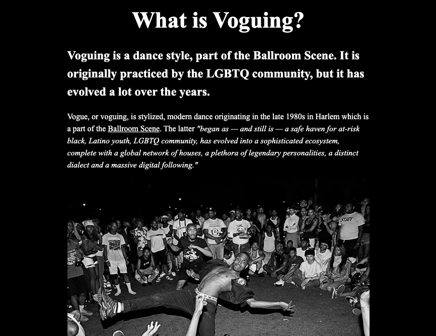 voguing project